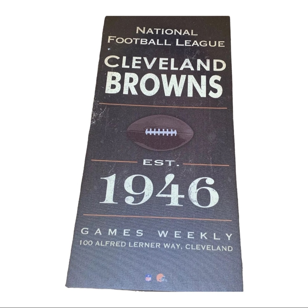 Cleveland Browns Wall Art, 23 x 11.5.